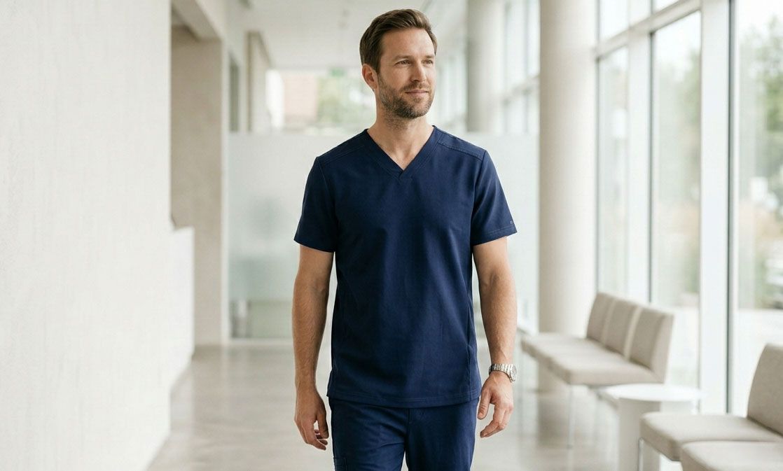 Herren Kasacks – funktionale Berufsbekleidung für Pflege, Praxis und Klinik