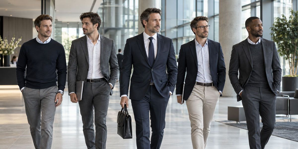 Businesskleidung für Herren – professionelle Outfits für Büro & Unternehmen