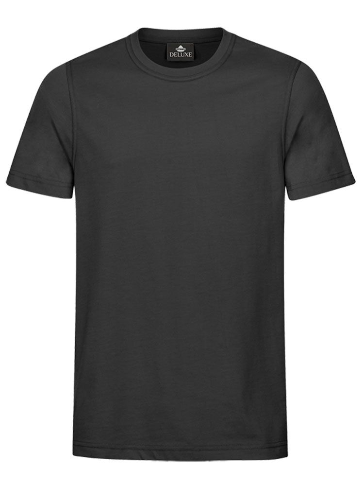 Anthrazit Herren T-Shirt mit Rundhals, gerade geschnitten, für Beruf & Freizeit