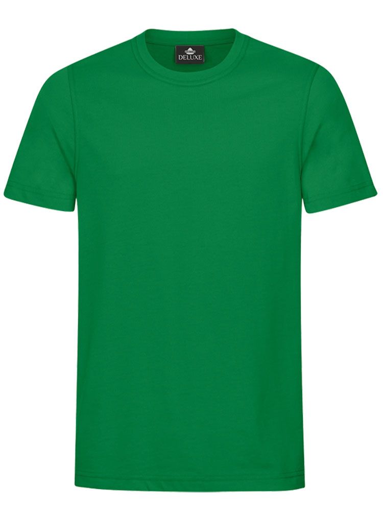 Grünes Herren T-Shirt mit Rundhals, gerade geschnitten, für Beruf & Freizeit