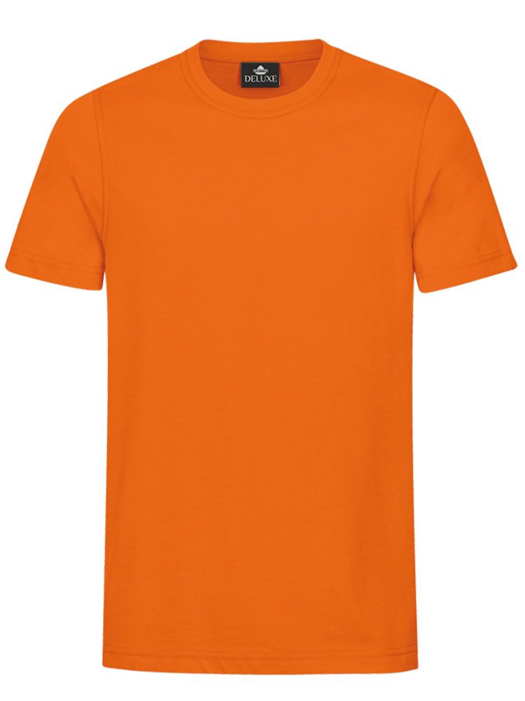 Oranges Herren T-Shirt mit Rundhals, gerade geschnitten, für Beruf & Freizeit