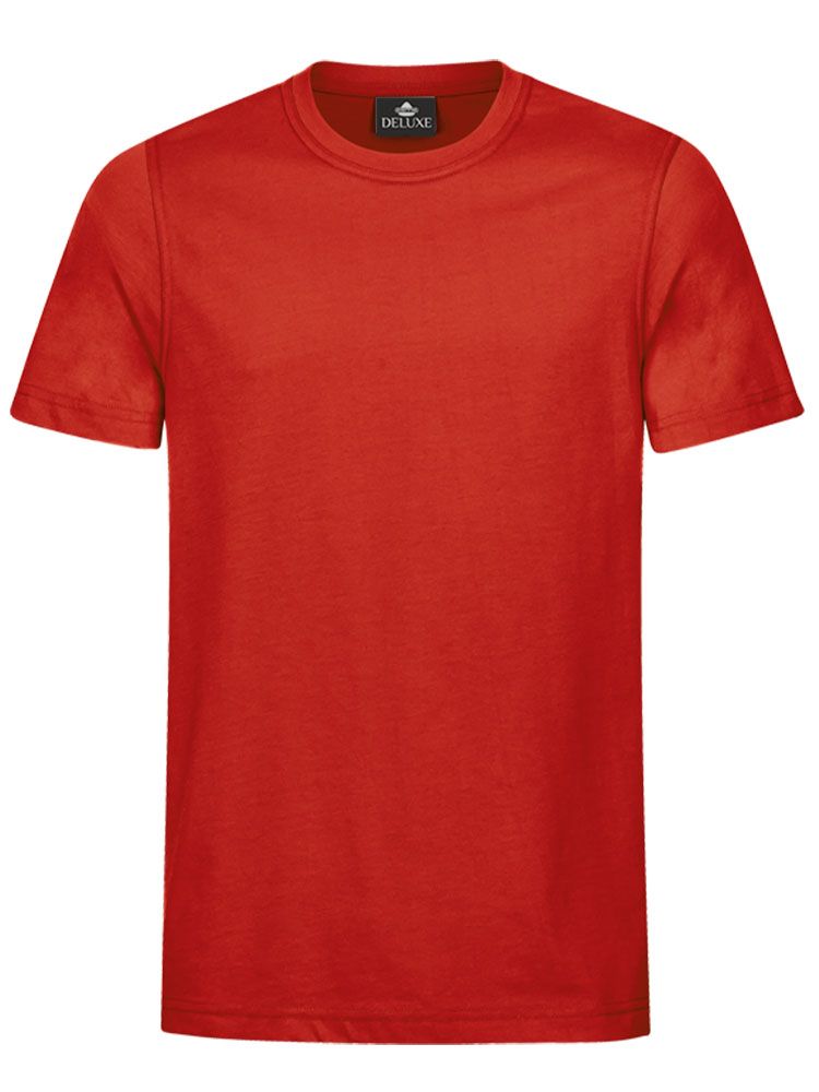 Rotes Herren T-Shirt mit Rundhals, gerade geschnitten, für Beruf & Freizeit