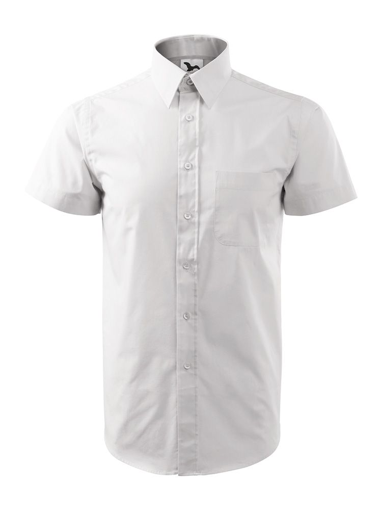 Preiswertes Kurzarm Hemd in Weiß