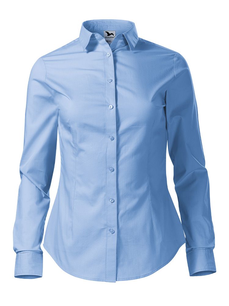 Hellblaue Baumwollbluse