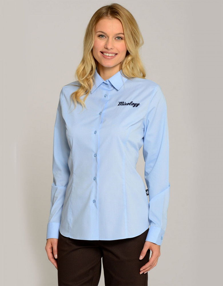 Hellblaue Damen Bluse