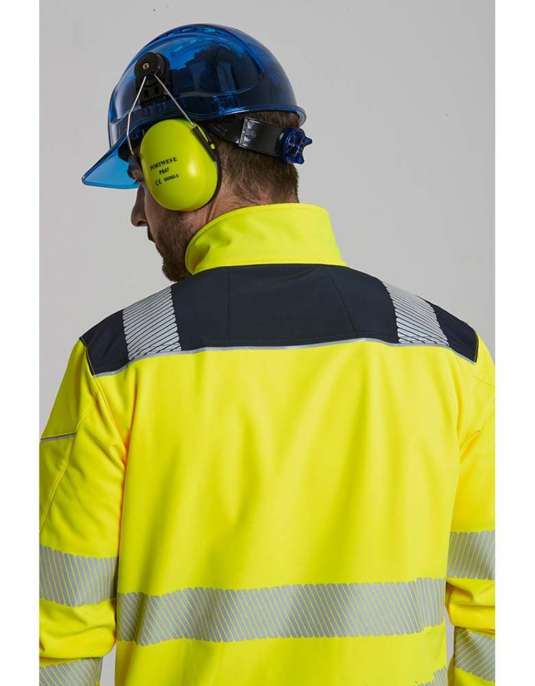 PW3 warning protection softshell jacket