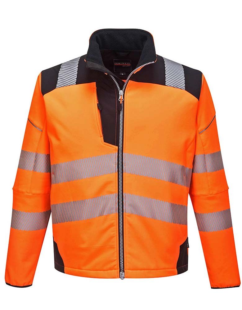 PW3 warning protection softshell jacket