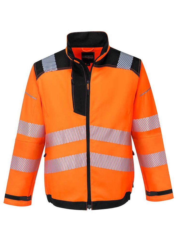 Warnschutz Arbeitsjacke Orange/Schwarz