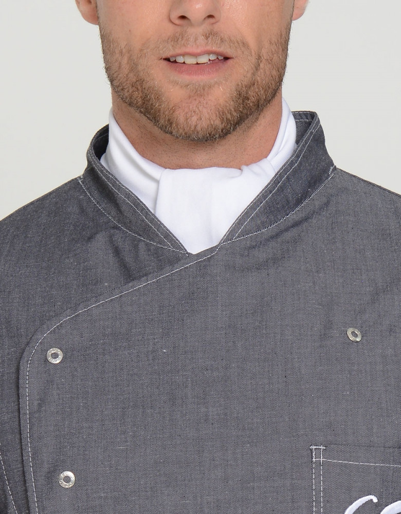 Koch Halstuch in Weiß für Profiköche – waschbar bis 95 °C, auch in Schwarz erhältlich