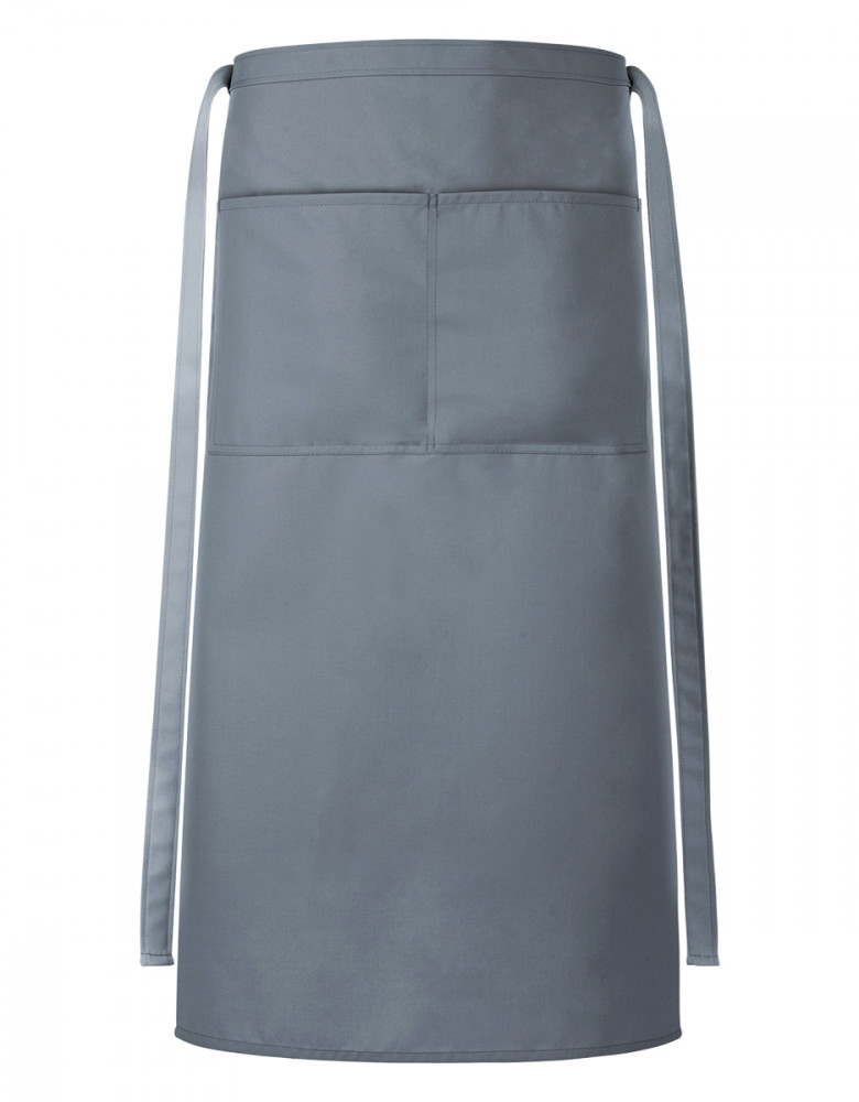 Graue Bistro Schürze Taschen