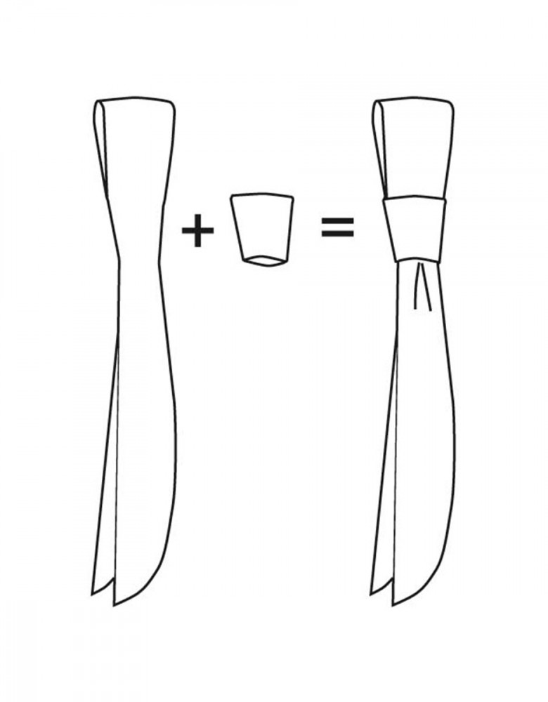 Kurzkrawatte Weinrot