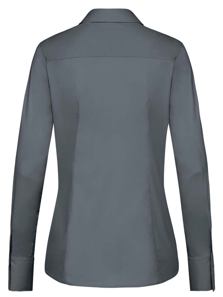 Damenbluse Langarm Grau