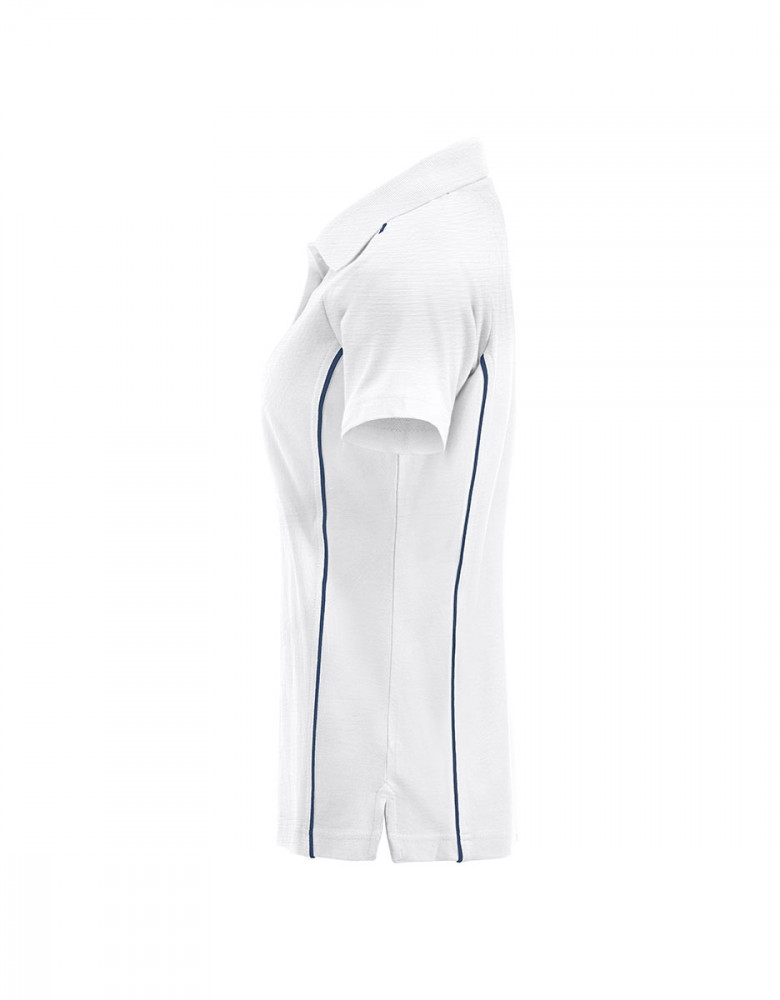 Damen Poloshirt in weiß bedrucken lassen