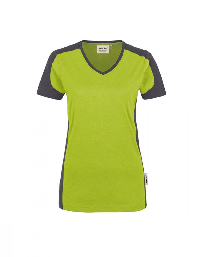 Womens Contrast Performance V-Shirt