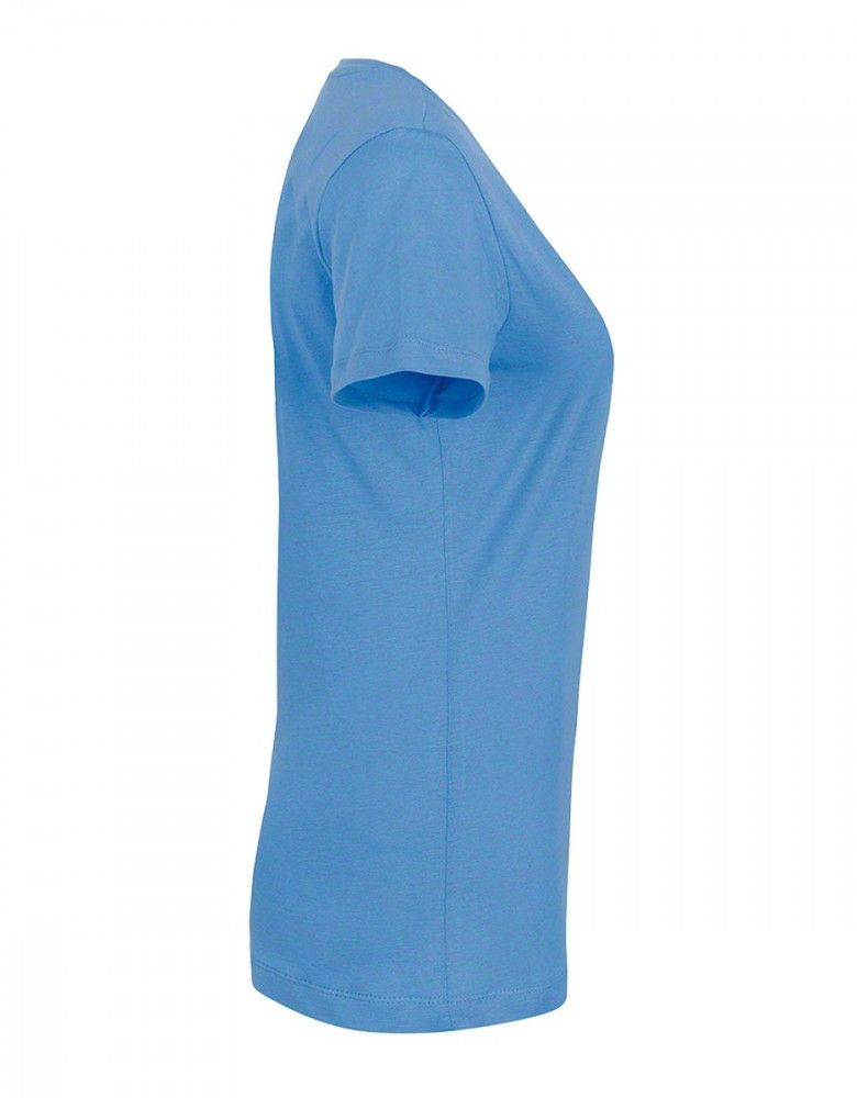 Damen V-Shirt Blau