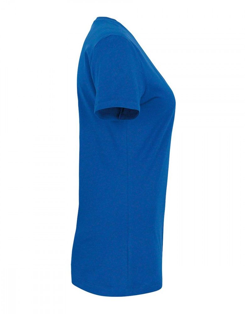 Blaues Damen V-Shirt