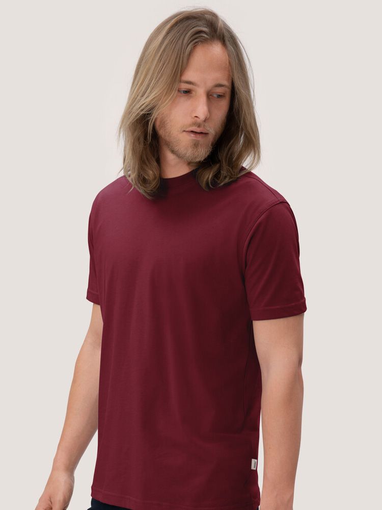 T-Shirt Herren Weinrot