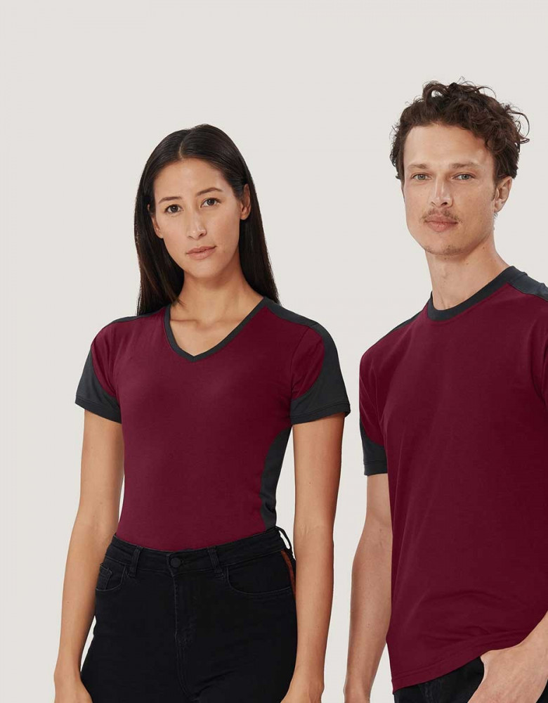 Womens Contrast Performance V-Shirt