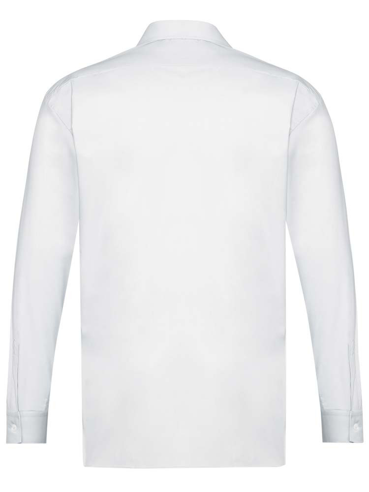 Herrenhemd langarm Weiß