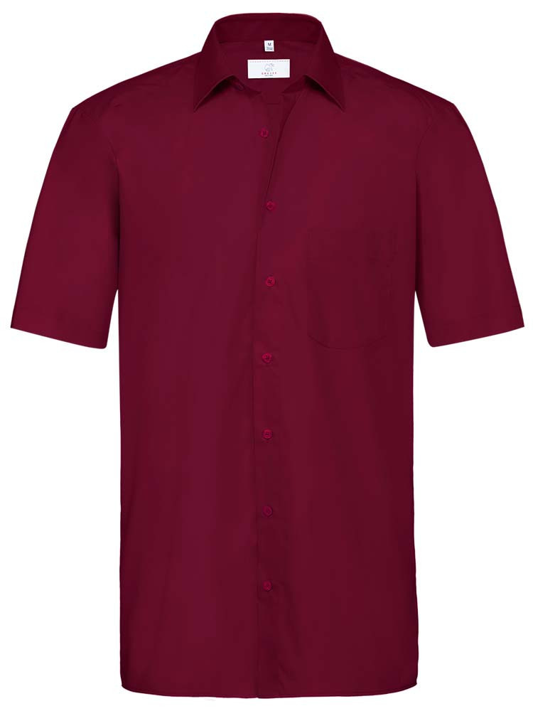 Hemd Kurz Herren Herren mit Kent-Kragen und Brusttasche, Regular Fit