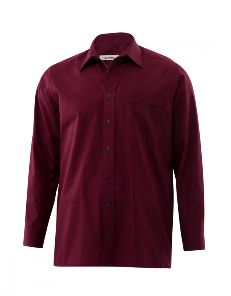 Herrenhemd Bordeaux
