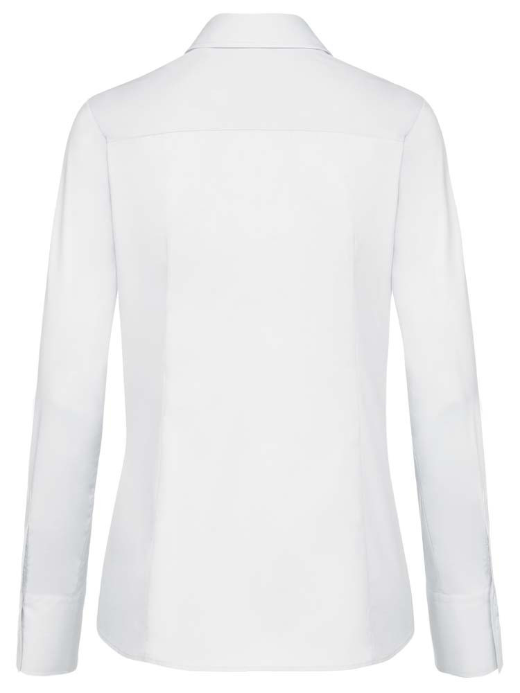 Damenbluse Langarm in Weiß