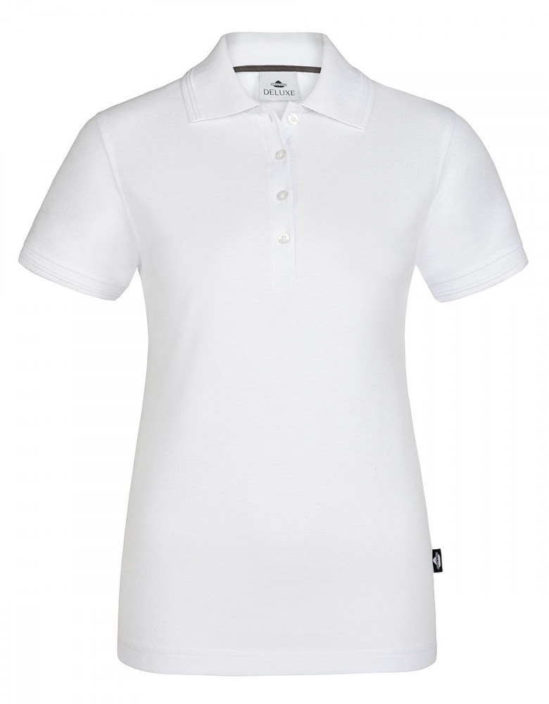 Weißes Arbeits Poloshirt Damen
