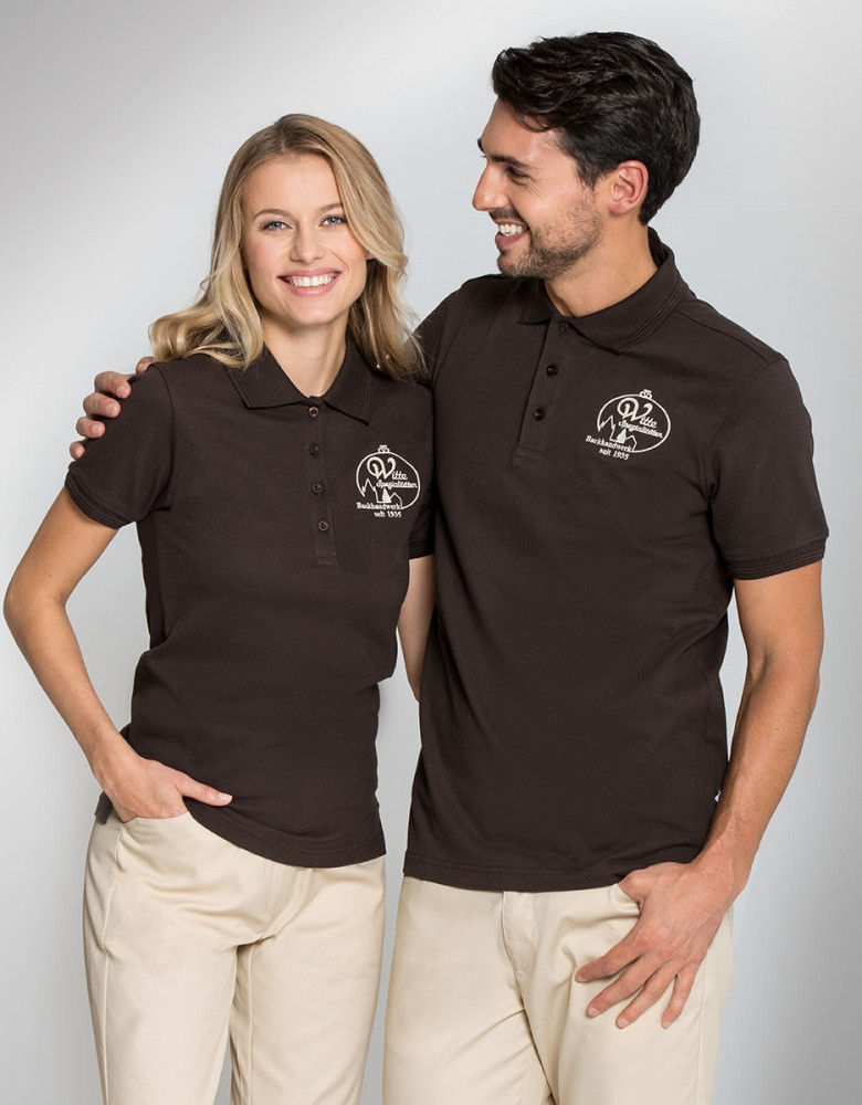Braunes Poloshirt Damen