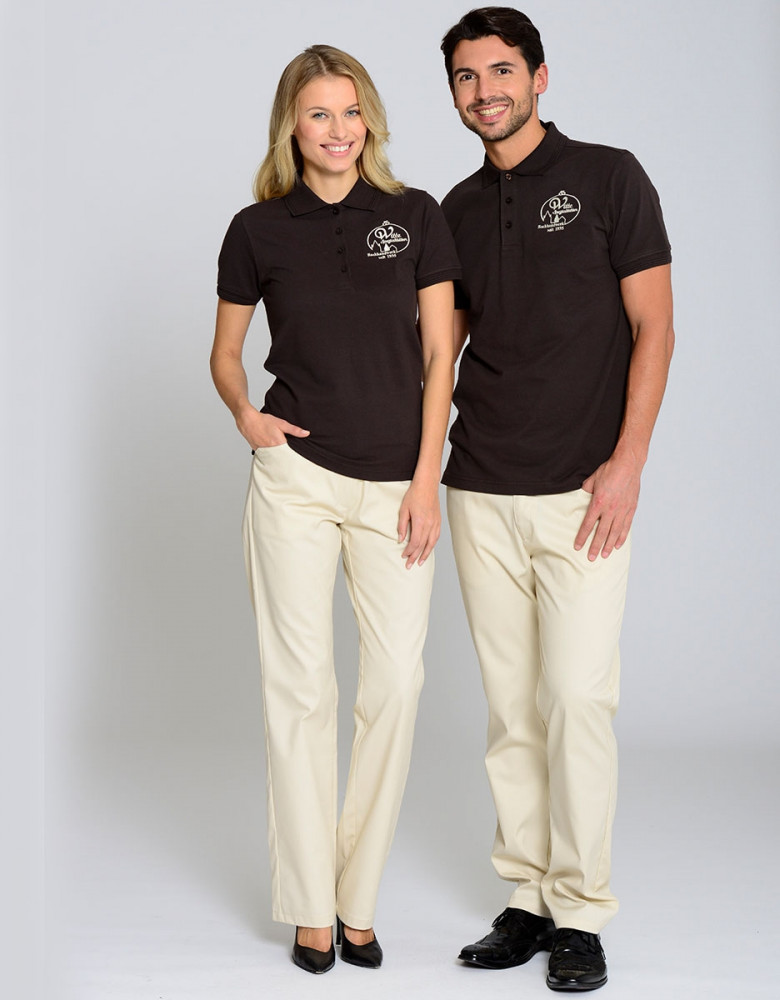 Braunes Poloshirt Damen