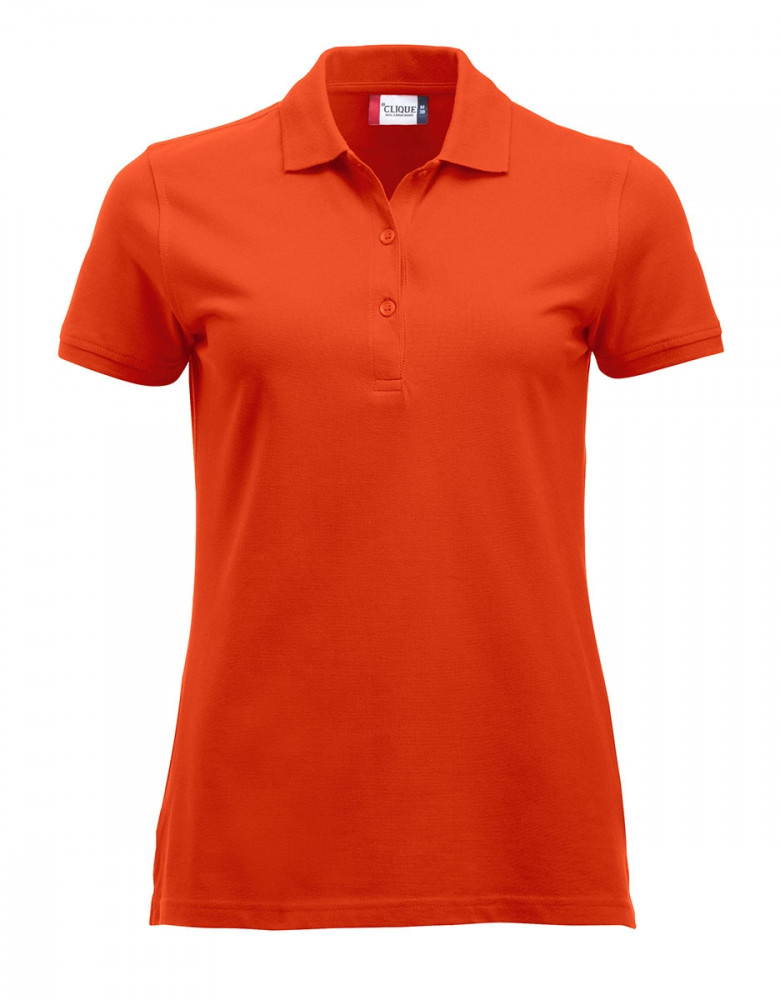Günstige Poloshirts Damen Orange