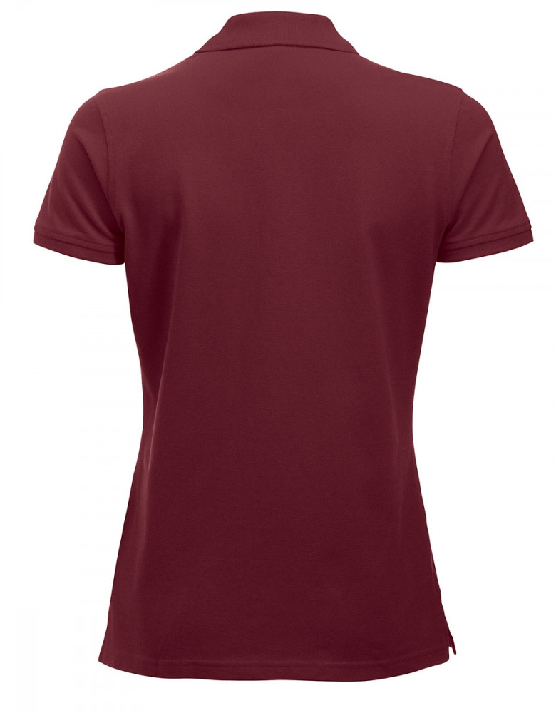 Günstige Poloshirts Damen Bordeaux  – taillierter Schnitt, ideal für Arbeit und Freizeit