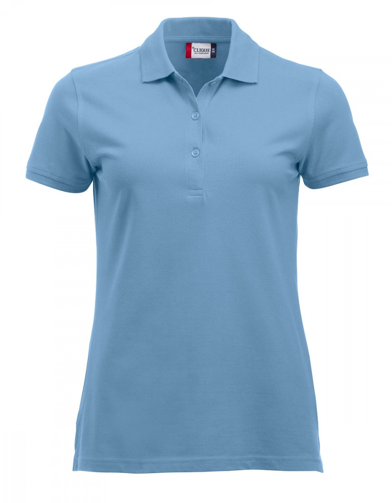 Günstige Poloshirts Damen Hellblau