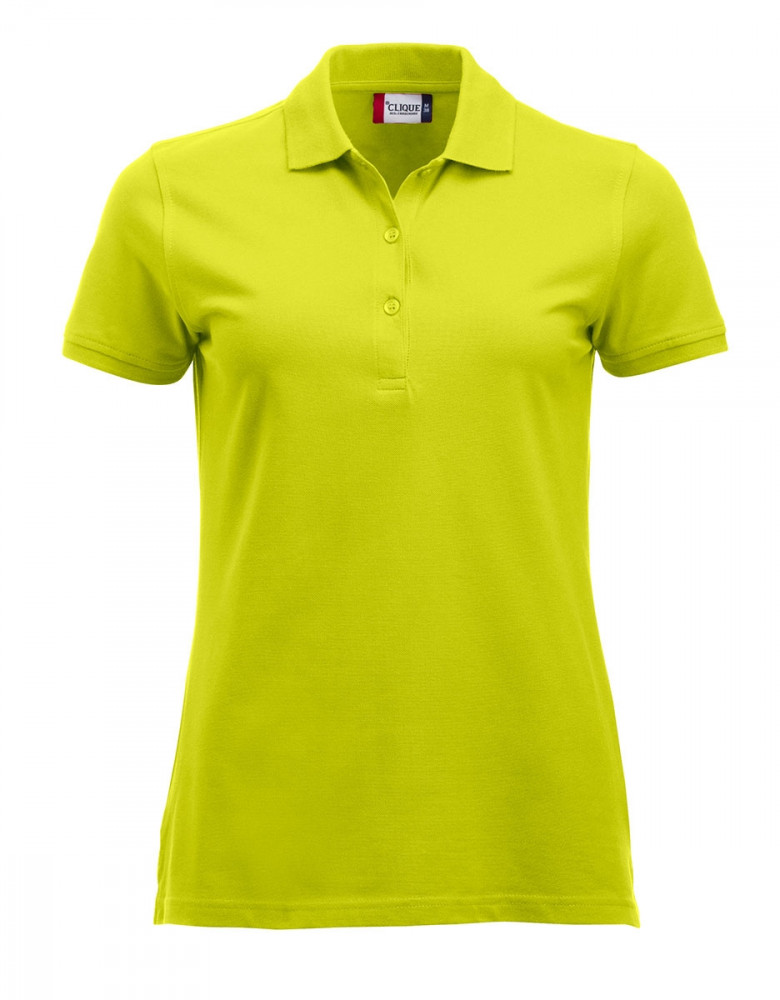 Günstige Polos Damen Signalgrün