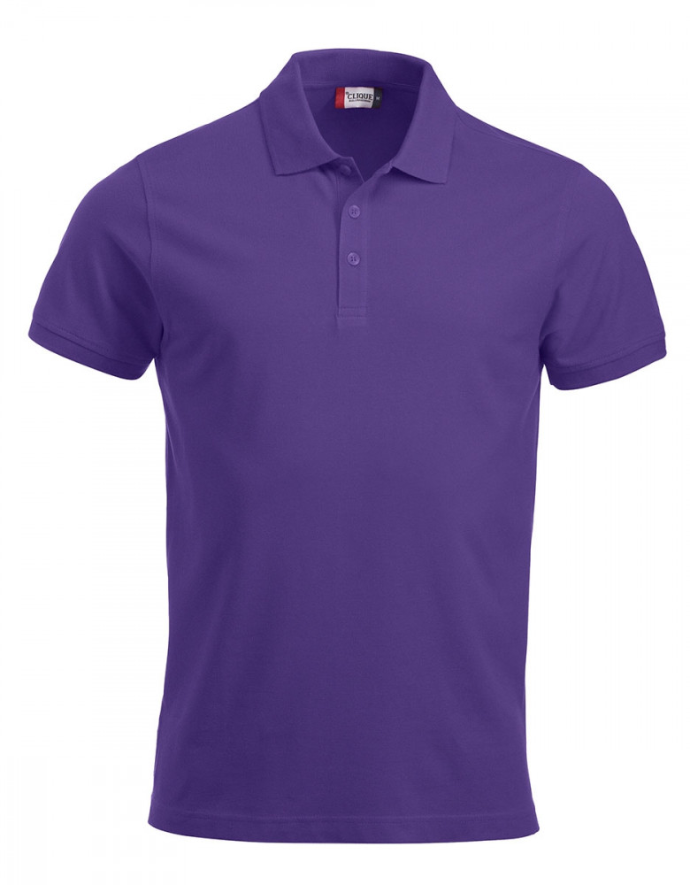 Herren Poloshirt in Lila aus Baumwolle, modern geschnitten, mit Knopfleiste und Kragen – ideal für Beruf und Freizeit