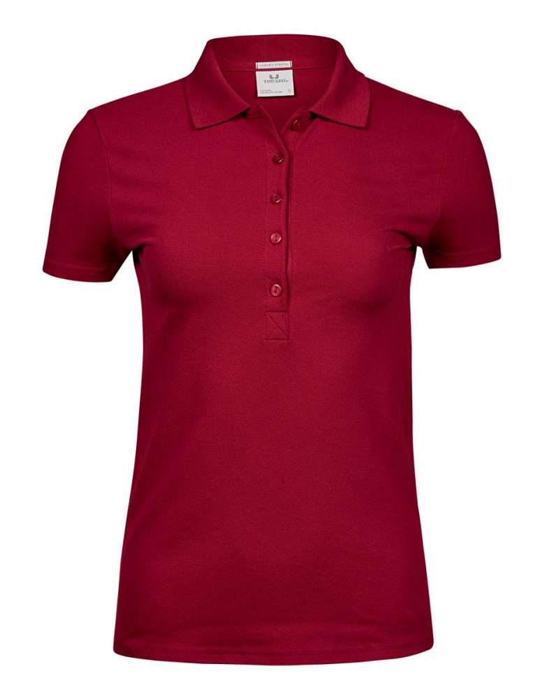 Poloshirt Damen Dunkelrot