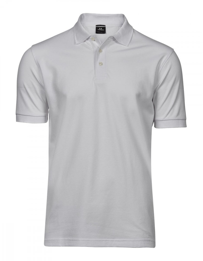 Poloshirt Herren Stretch Weiß