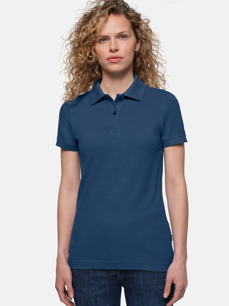 HAKRO Poloshirt Damen in Dunkelblau