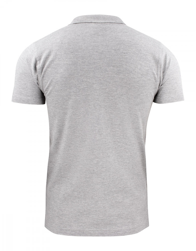 Herren Poloshirt Grau Meliert