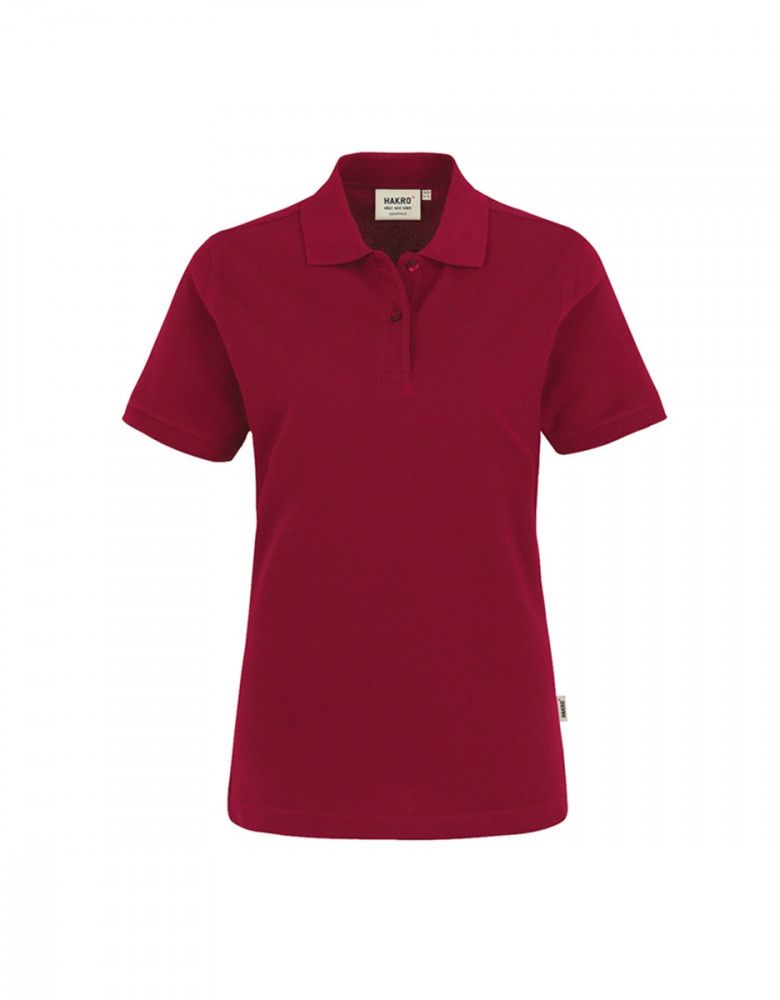 Damen Poloshirts von HAKRO Weinrot