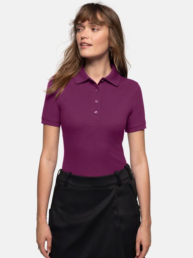 Polo Shirt Damen Lila