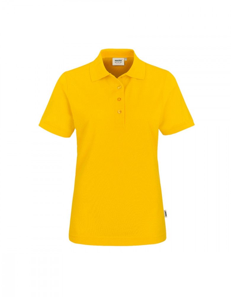Polo Shirt Damen Gelb