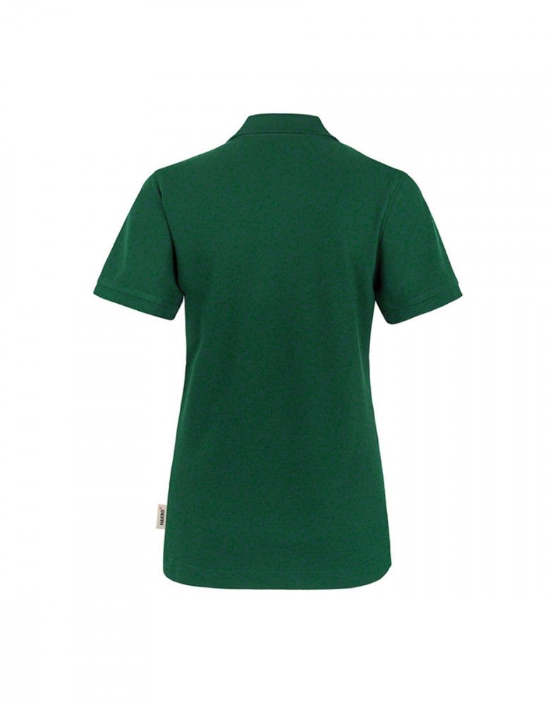 Poloshirt Damen in Tanne-Grün mit femininer Passform und 4-Knopf-Leiste – ideal für Pflege, Praxis oder Serviceberufe