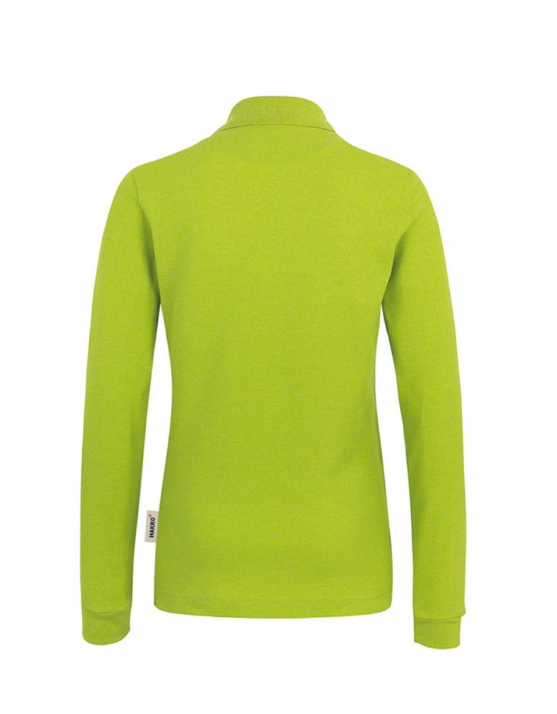 Langarm Poloshirt Damen Grün