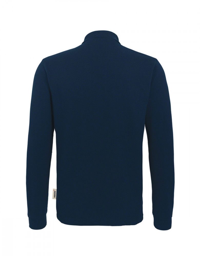 Langarm Poloshirt Herren Dunkelblau