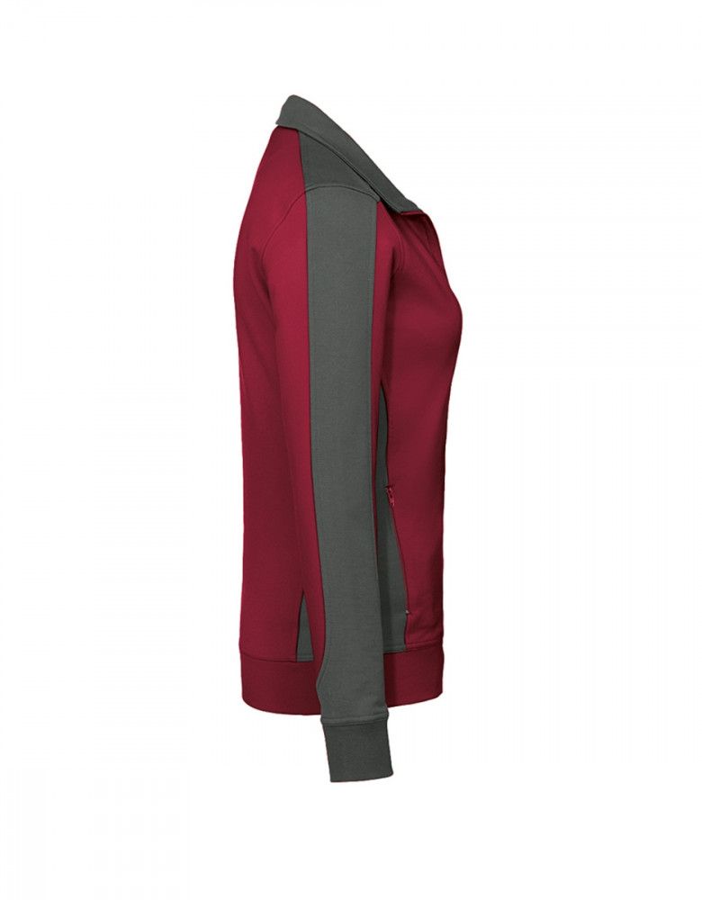 Damen Sweatjacke Weinrot