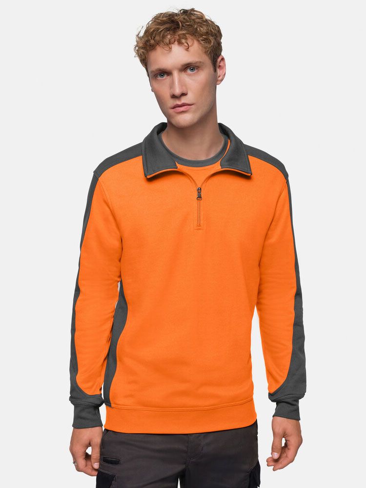 Unisex Performance Zip Sweatshirt Contrast