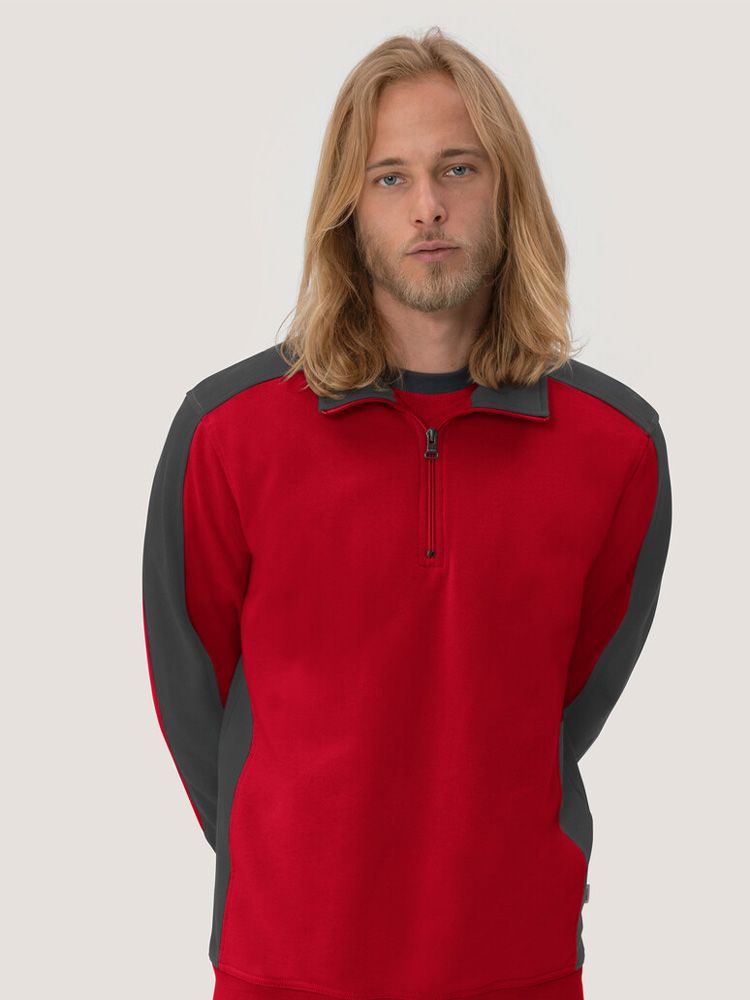 Unisex Performance Zip Sweatshirt Contrast