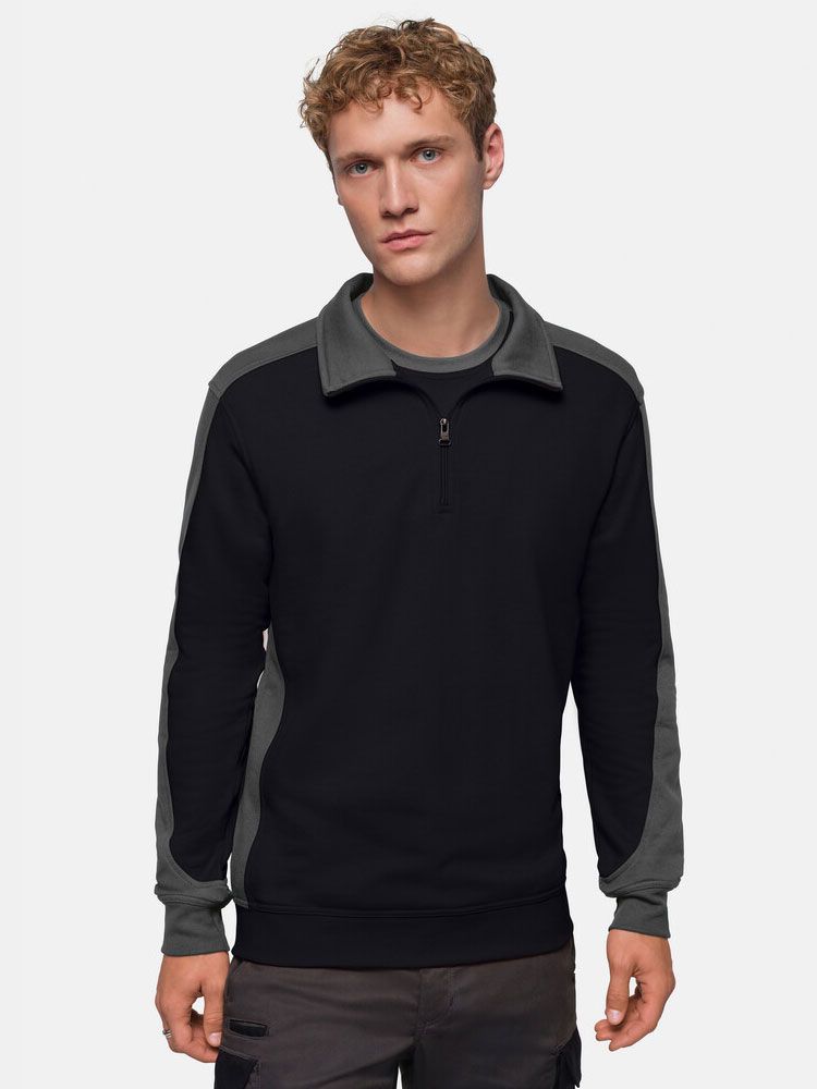 Unisex Performance Zip Sweatshirt Contrast