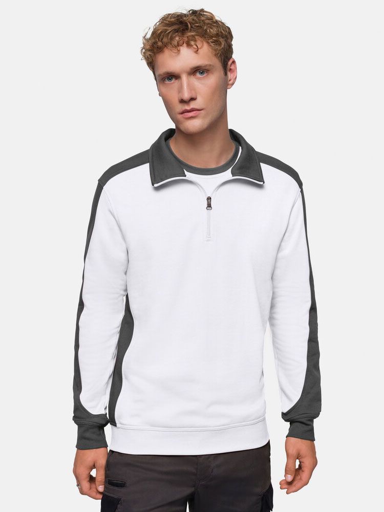 Unisex Performance Zip Sweatshirt Contrast