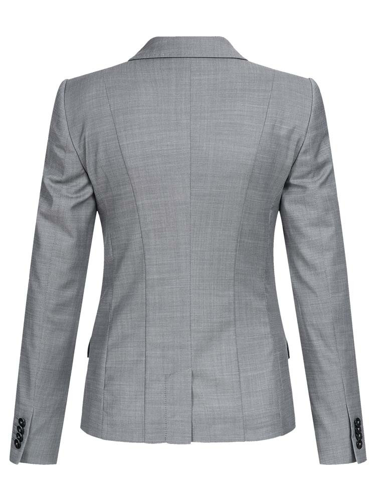Hellgrauer Blazer für Damen mit modernem Schnitt – ideal für Business-Outfits und formelle Anlässe